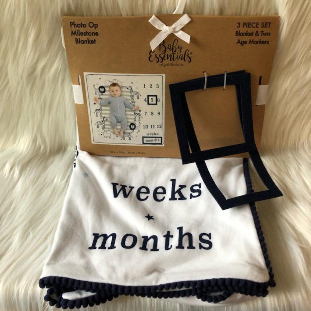 Baby Essentials Photo Op Milestone Blanket